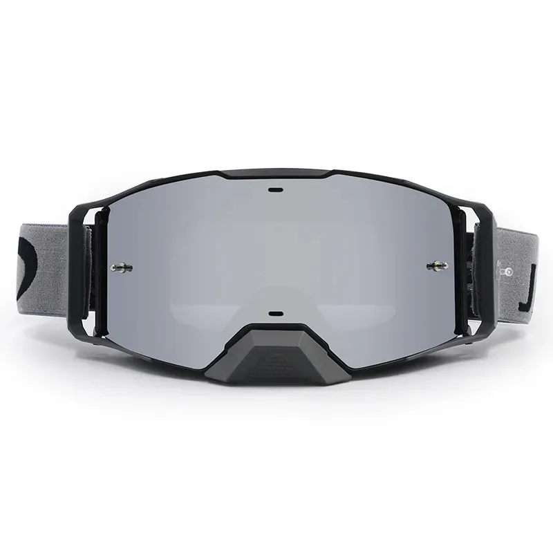 Di alta qualità alla moda antivento uv400 mx moto da corsa occhiali da cross lenti trasparenti occhiali da moto