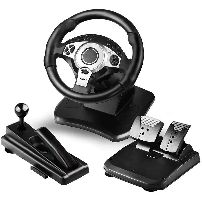 Computer game Steering wheel simulation driving manual gear car racing clutch 900 degree steering game gaming steering wheel