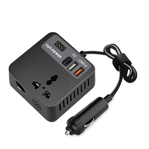 無料サンプルインバーター & コンバーターデジタルディスプレイ12V ~ 110V/220V DC ~ ACカーパワーインバーター100W PD 20W QC 3.0 18Wアウトレット - Product Image 2