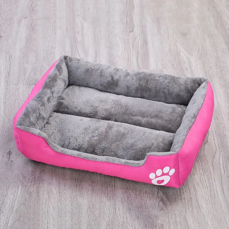 Fabricant de haute qualité en gros, lits pour animaux de compagnie Polyester peluche Pp coton solide nouveau style lits pour chiens chat