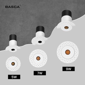 BASCA Trimless Led Downlight yüksek kaliteli kapalı tavan gömülü aşağı ışık kısılabilir gömme parlama önleyici spot 5W 7W 9W - Product Image 6