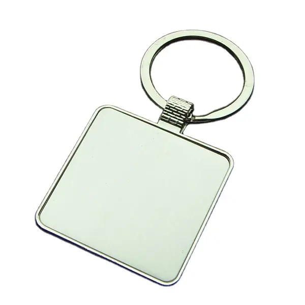 Customized Square shape High Quality Metal keychains