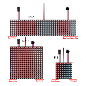 Гибкий светодиодный пиксельный матричный экран SMD 5050-WS2815, встроенный IC, постоянный ток 12 В, 64 или 256 светодиодов, двойной сигнал, модуль с независимой адресацией - Product Image 4