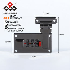 Hành lý kết hợp khóa hợp kim kẽm 65x33.5mm resettable Ba chữ số cho vali Ba Lô xe đẩy và du lịch trường hợp - Product Image 6