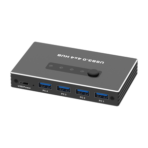 4x4 USB 3.0交换机集线器选择器4台计算机共享USB 3.0 4端口KVM切换器USB用于PC鼠标键盘打印机扫描仪 - Product Image 6