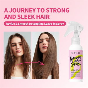 Spray Anti-Crespo per Capelli Etichetta Privata 100ml Trattamento Naturale Riparatore con Burro di Karité Spray Districante - Product Image 3