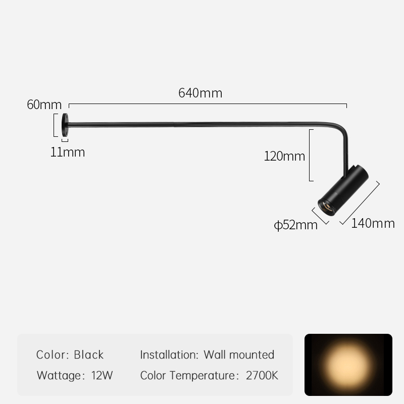 Black-12W-2700K-Surface
