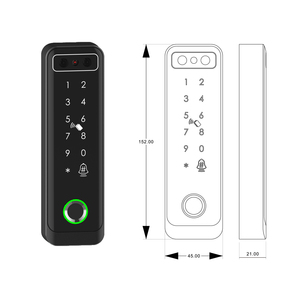 3D riconoscimento del volto codice di impronte digitali carta impermeabile IP66 DC12V sistema di controllo di accesso per ufficio porta pubblica appartamento dell'hotel