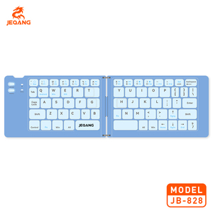 Teclado plegable Jeqang con diseño de 2 pliegues tipo C, batería de larga duración para tabletas y portátiles, nuevo producto - Product Image 4