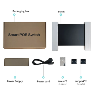 IP kamera ve CCTV için 100MB 2 RJ45 ve 1 SFP Up-link portu ile 1000MB 8 Port PoE NVR anahtarı - Product Image 6