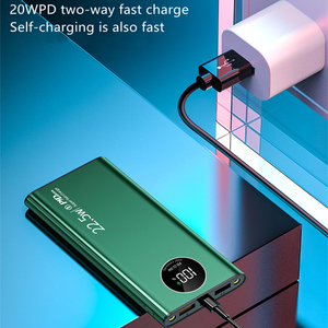 Aluminum Alloy Material Bidirectional Quick Charge QC3.0 PD22.5w 3 <strong>Output</strong> 2 <strong>Input</strong> Port Super Fast Charge 10000mah Powerbanks - Product Image 4