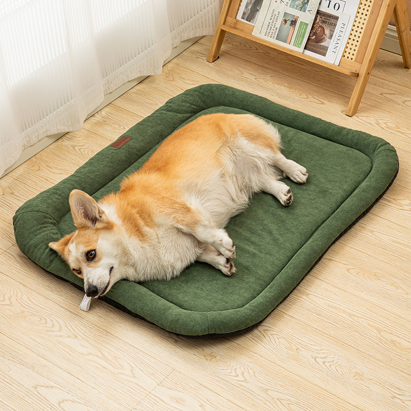 Coussin de canapé-cachemire vert foncé