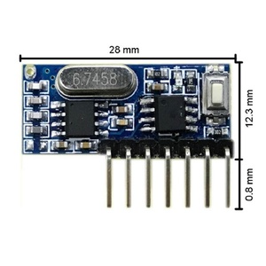 Nur 1-Tasten-Fernbedienung für Gates Rf-Transceiver-Modul Empfänger Rf-Modul Ein-Kanal-Empfänger mit Fernbedienung - Product Image 3