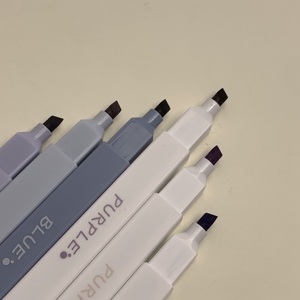 Di alta qualità Anti-dissolvenza doppio inchiostro evidenziatore pennarello professionale per archivio file libro annotazione - Product Image 2