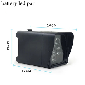 Mando a distancia DMX alimentado por batería led par uplight 6*18W RGBWA + UV inalámbrico alimentado por batería - Product Image 5