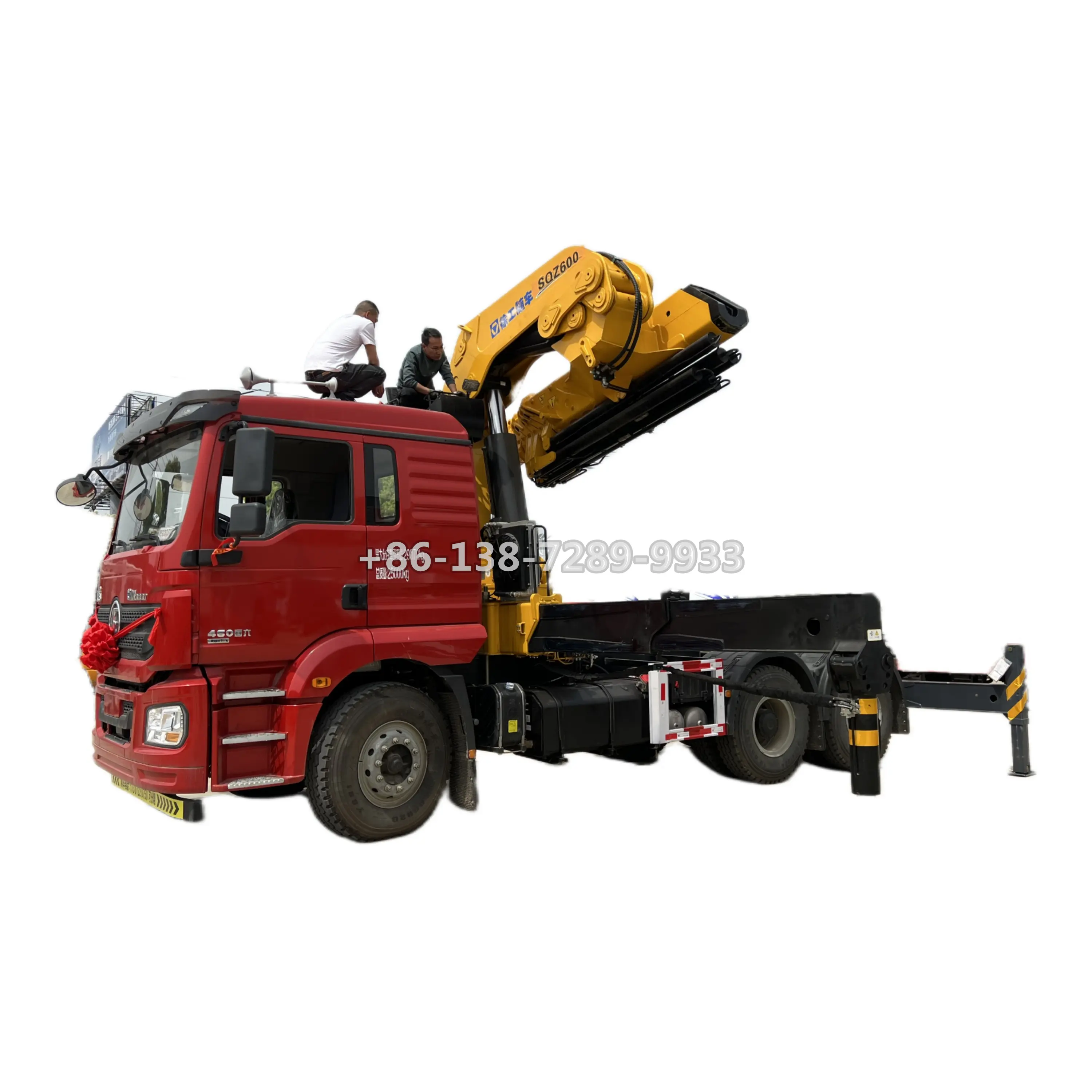 Shacman 38 toneladas 9 brazos hidráulico ATV madera registro remolque cargador grúa para accesorios de tractor