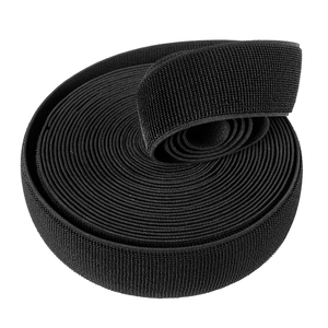 100% Polyamide 25mm <strong>Elastic</strong> Un-napped <strong>Loop</strong> Band Stretch Hook and <strong>Loop</strong> Tie Strap Adjustable <strong>Elastic</strong> Non-slip Hook and <strong>Loop</strong> Strap - Product Image 2