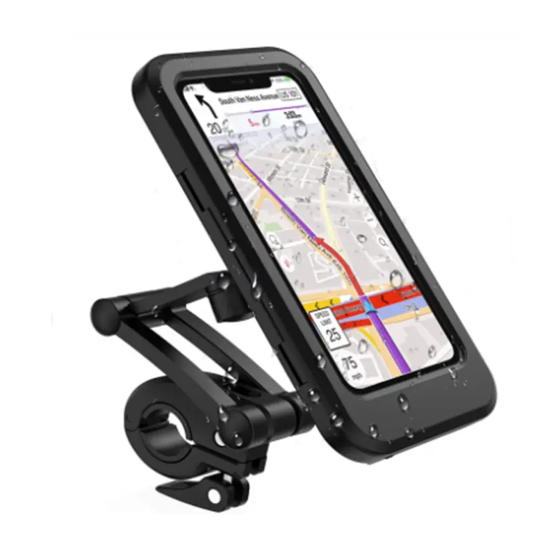 Fahrrad telefon halter Wasserdichter Motorrad-Telefon halter mit TPU-Touchscreen 360-Grad-Universal-Fahrrad-Mobilhalterung für iPhone