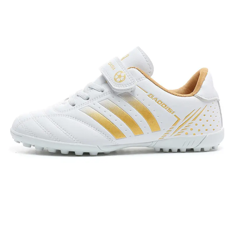 Online satış erkekler Cleats spor çizmeler ithalat çin toptan fiyat İngiltere boyutu 3 çocuk futbolu futbol ayakkabıları çocuklar için 8 yaşında