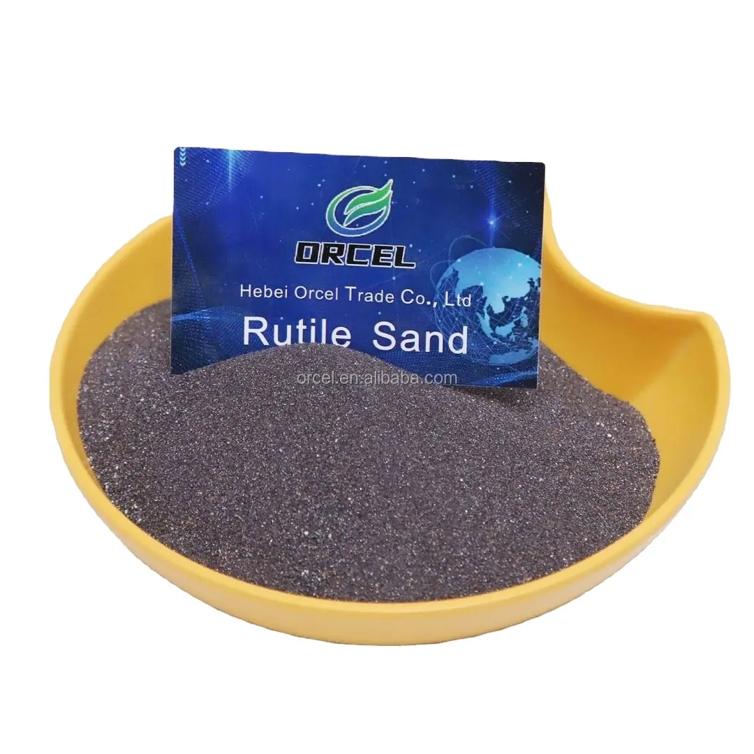 Ilmenite titanium concentrato di sabbia rutilo ad alta purezza biossido di titanio naturale rutilo sabbia 95% Tio2