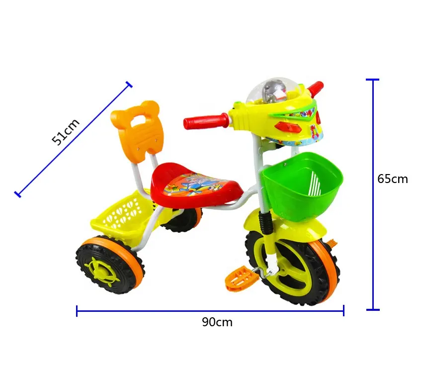 Mejor venta niños bebé triciclo bicicleta colorido triciclo EVA 3 ruedas triciclo para niños