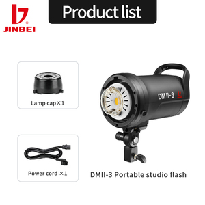 JINBEI DMII 3 300Ws stüdyo flaş çakarlı lamba kamera flaşı ışıkları kablosuz fotoğrafçılı<span class=keywords><strong>k</strong></span> aydınlatma için