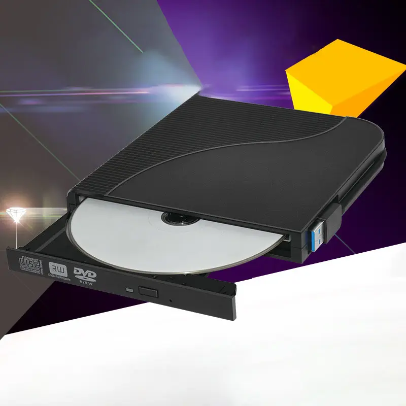 Оптовая продажа USB3.0 Внешний Оптический привод записывающее устройство Rom CD/DVD Rom с DVD-плеером для ноутбуков оптические приводы