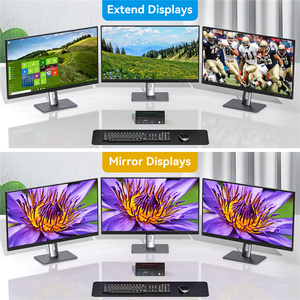 8K Triple 2 Displayport HDMI USB 3,0 KVM Switch 3 monitores 2 ordenadores 4K 144Hz 2x3 Triple Monitor KVM Teclado Ratón Switcher
