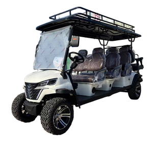 SHUNCHA High Quality 6+<strong>2</strong> Seater Golf Cart with 72V Lithium Battery and 5KW <strong>7</strong>.5KW AC Motor - Product Image 1