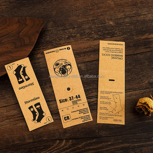 定制彩色包装纸卡添加平面孔折叠折叠纸头卡头卡 - Product Image 6