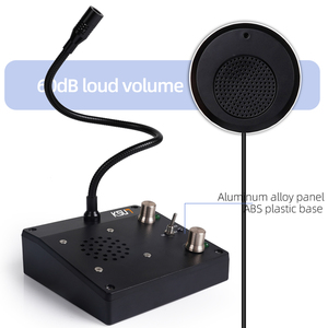 KSUN-sistema de intercomunicación Q52 para ventana, intercomunicador bidireccional con altavoz inalámbrico y Contador de banco para Hospital - Product Image 2