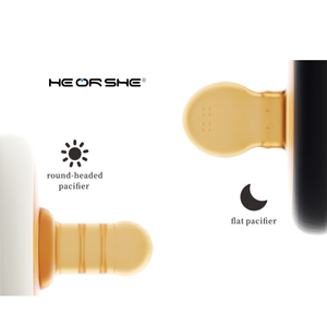 HEORSHE 2 pcs套装婴儿喂养奶嘴盒硅胶奶嘴夹豪华奶嘴新生儿礼品 - Product Image 6