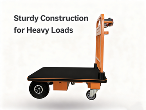 Truk tangan listrik dengan roda tebal untuk lokasi konstruksi dan transportasi gudang Battery Baterai - Product Image 4