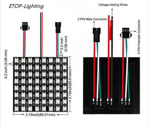 WS2812b Bildschirm digital Flexible LED Pixel DC5v adressierbar 16x16 8x8 8x32 LED-Bildschirm matrix
