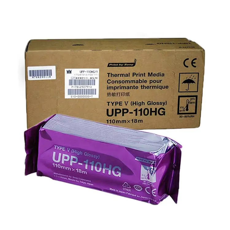 Высокая плотность 110HG медицинский видеопринтер бумага в рулоне ультразвуковой термобумага для UPP-110HG принтера Sony