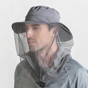 Al aire libre de los hombres de las mujeres contra insectos abeja de la cabeza de sombrero neto sol protección del cubo sombrero de pesca de la cabeza de sombrero neto sol protección - Product Image 1