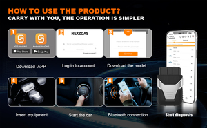 NEU Bluetooth 5.2 HUMZOR Z100 Alle Software Free 13 Reset Coding OBD2 Auto diagnose OBD 2 Automotive Scanner Tool - Product Image 4