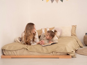 Vloerbed Futonbasis Japans Schrijnwerk Bedframe <span class=keywords><strong>Platform</strong></span> Bed Pallet Bed Laag Profiel Bed Tatami Bed Minimalistisch Houten Slaapkamerbed - Product Image 4