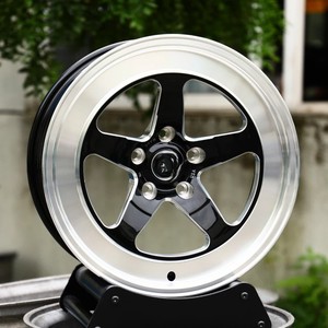 Bánh xe đua rèn 5 chấu chuyên nghiệp | HỢP kim đen & đánh bóng cho xe cơ bắp hiệu suất cao và sử dụng theo dõi - Product Image 3