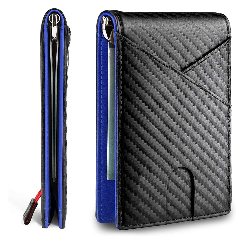 Fibre de carbone noire + Bleu