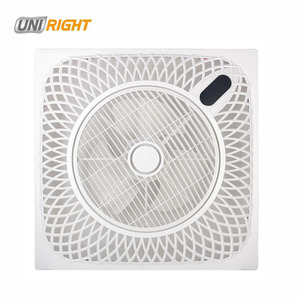 <strong>14</strong>'' Inch White Drop False <strong>Ceiling</strong> <strong>Fan</strong> with Four Corner LED Light with Remote Control