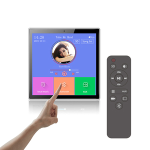 2,4チャンネル4インチミニタッチスクリーンワイヤレスBT,ウォールマウントアンプ付きUSB SDカード入力 - Product Image 3