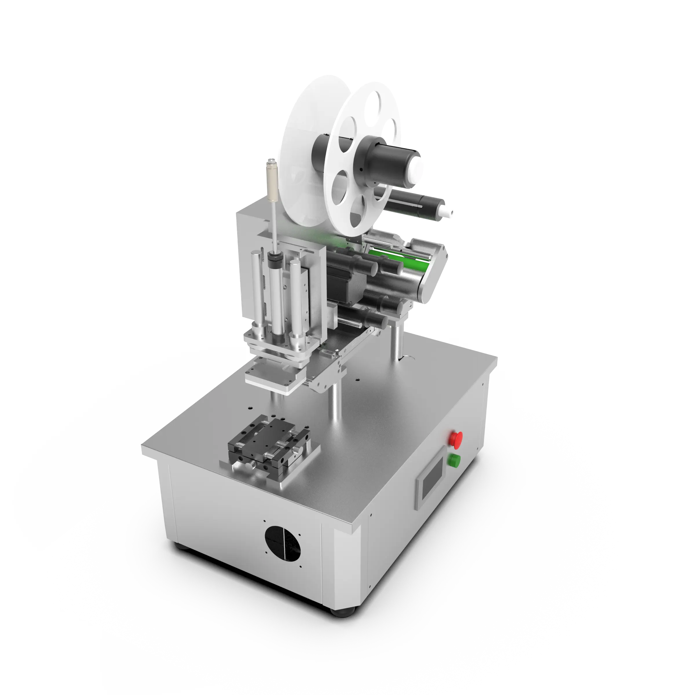 Máquina de etiquetado de etiquetas para cama plana, máquina de corte de etiquetas adhesivas, semiautomática