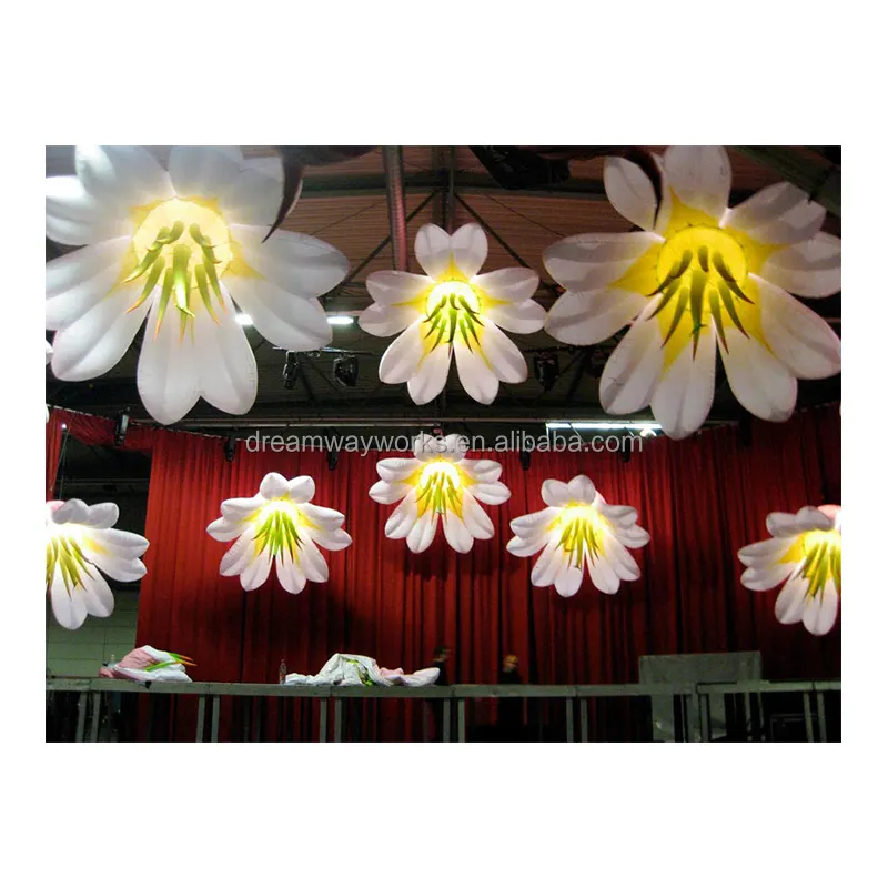 2024 vendita calda gigante decorazione esterna fiore gonfiabile per evento
