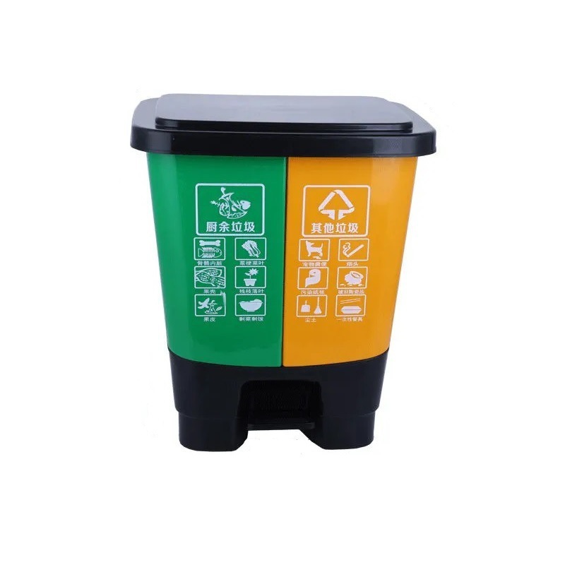 Vert et jaune (déchets de cuisine, autres)