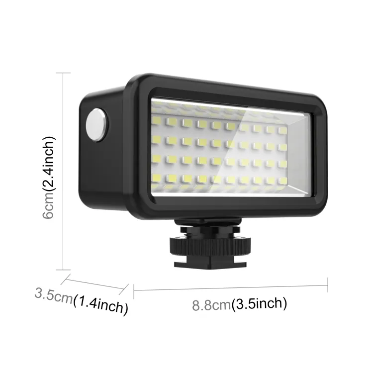 Puluz de fábrica 40 leds 40m, mergulho, à prova d' água, câmera de enchimento, vídeo, estúdio fotográfico, câmera para gopro, preenchimento de luz