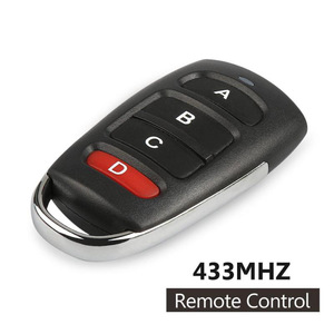 Siyah 4 düğme evrensel kablosuz öğrenme kodu elektrik teksir 433 MHZ Metal garaj kapısı 433 Mhz uzaktan kumanda uzaktan - Product Image 3