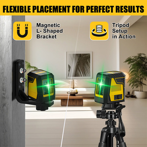 具有快速自流平绿色光束和脉冲模式的LS-T3G建筑激光水平仪 - Product Image 6