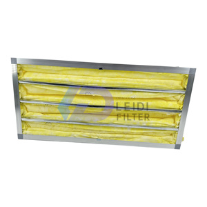 Nhà sản xuất túi Loại bộ lọc không khí túi trung bình hiệu quả lọc F8 cho HVAC phòng sạch AHU - Product Image 4