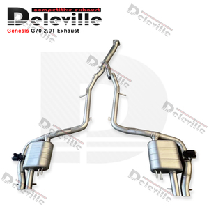 צינור פליטה לרכב לג'נסיס G70 2.0T 2017-2023 ביצועי מערכת פליטה לרכב מירוץ בריחה משתיק קול פליטה קטבק - Product Image 2